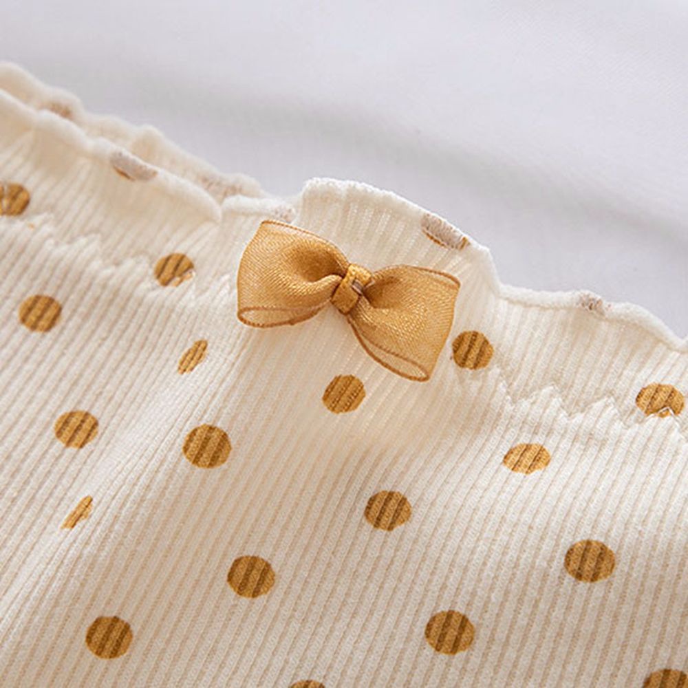 Quần Lót Nữ Viền Ren Họa Tiết Chấm Bi Chất Liệu Co Giãn Thoáng Khí Mềm Mại Phong Cách Hàn Quốc