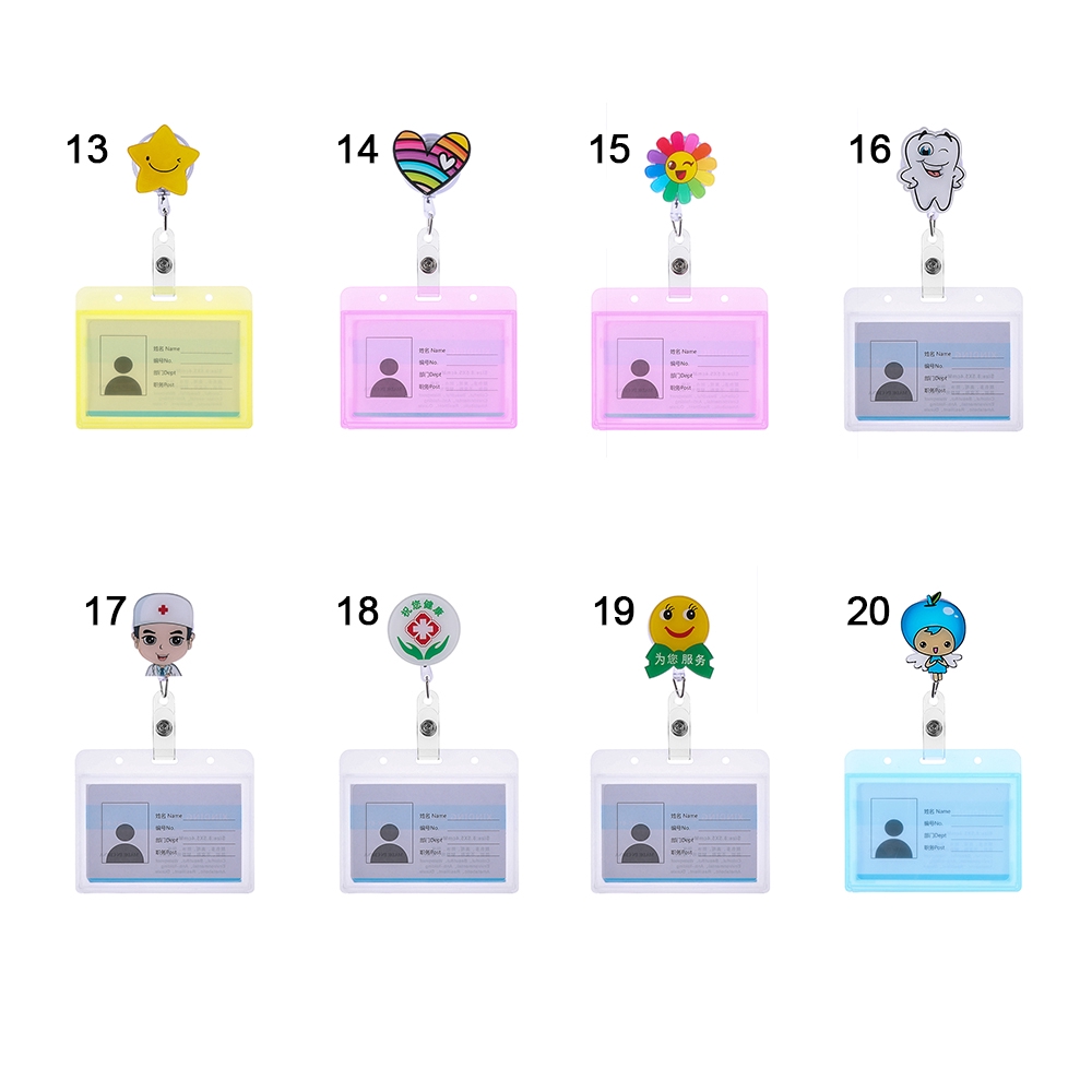 Kẹp Giữ Thẻ Tên Bằng Kim Loại Hình Y Tá Xinh Xắn