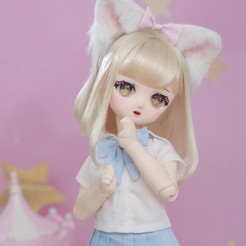 Búp bê BJD 1/4 dễ thương tai mèo