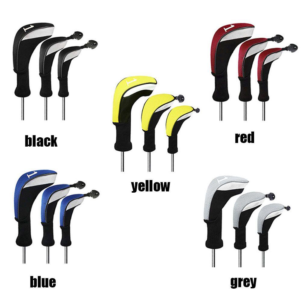 Set 3 Vỏ Bọc Bảo Vệ Đầu Gậy Đánh Golf Chuyên Dụng