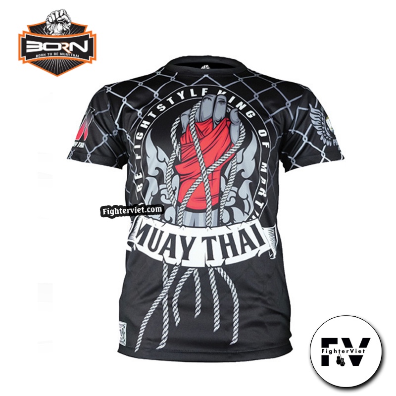Áo Phông Muay Thai Thun Lạnh Mẫu Áo Muay Thái SMT Born To Be