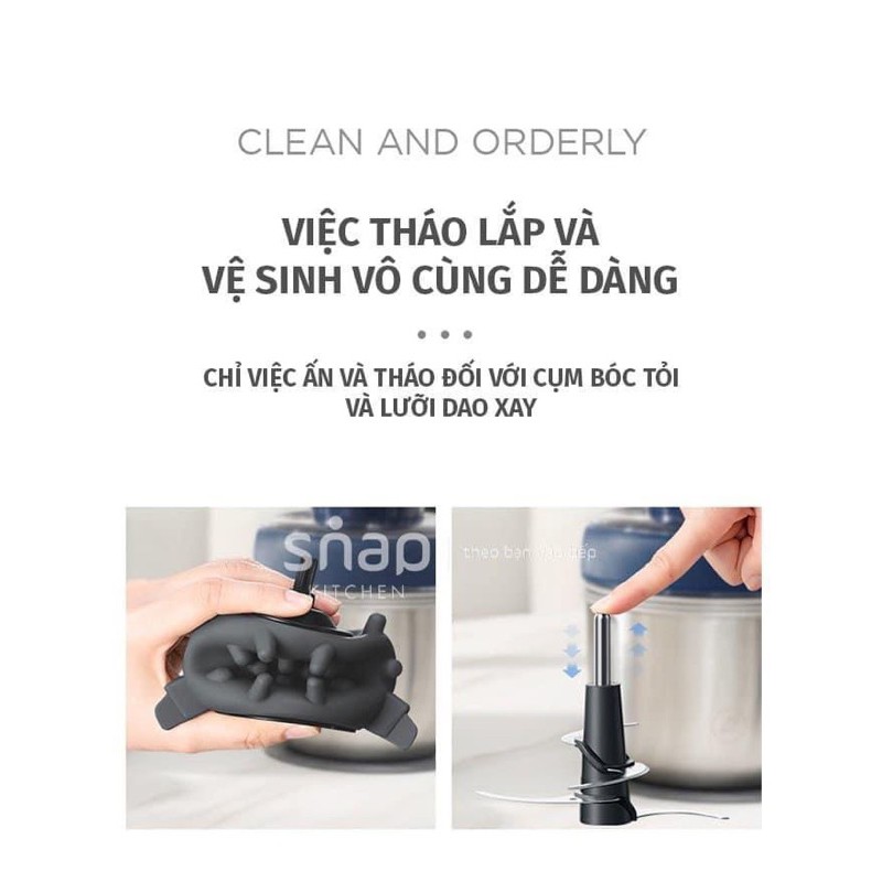 Máy xay thịt ,xay sinh tố đa năng Morphy Richards 3 cối inox chính hãng Anh quốc