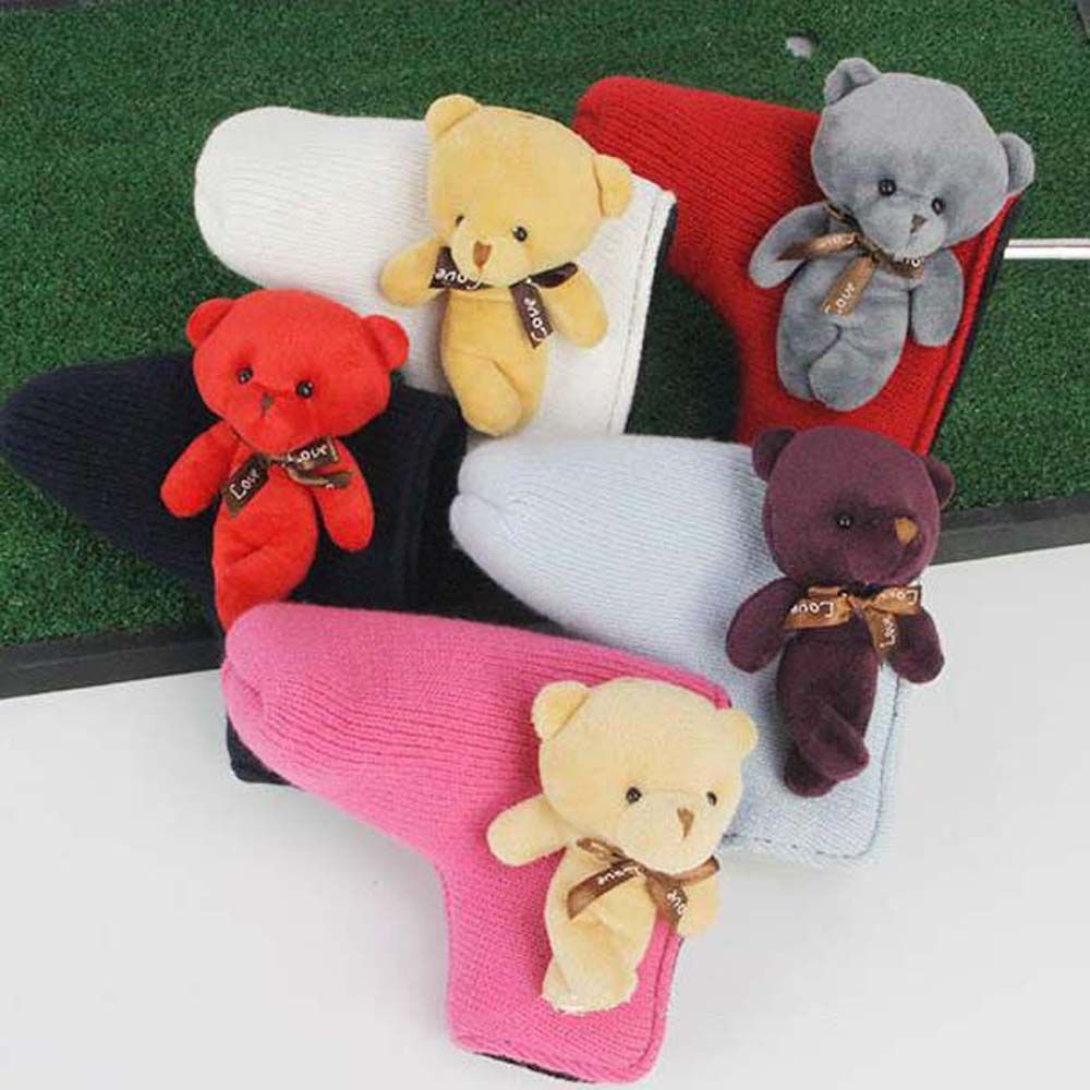 Dụng cụ bọc vải dệt kim bảo vệ cho gậy đánh gôn chống bụi hình hoạt hình nhiều màu cho bé