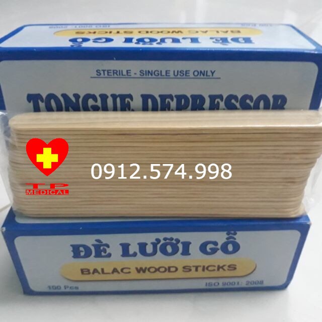 Đè lưỡi gỗ Balac (100 cái/hộp)