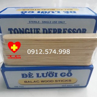 Đè lưỡi gỗ Balac (100 cái/hộp)