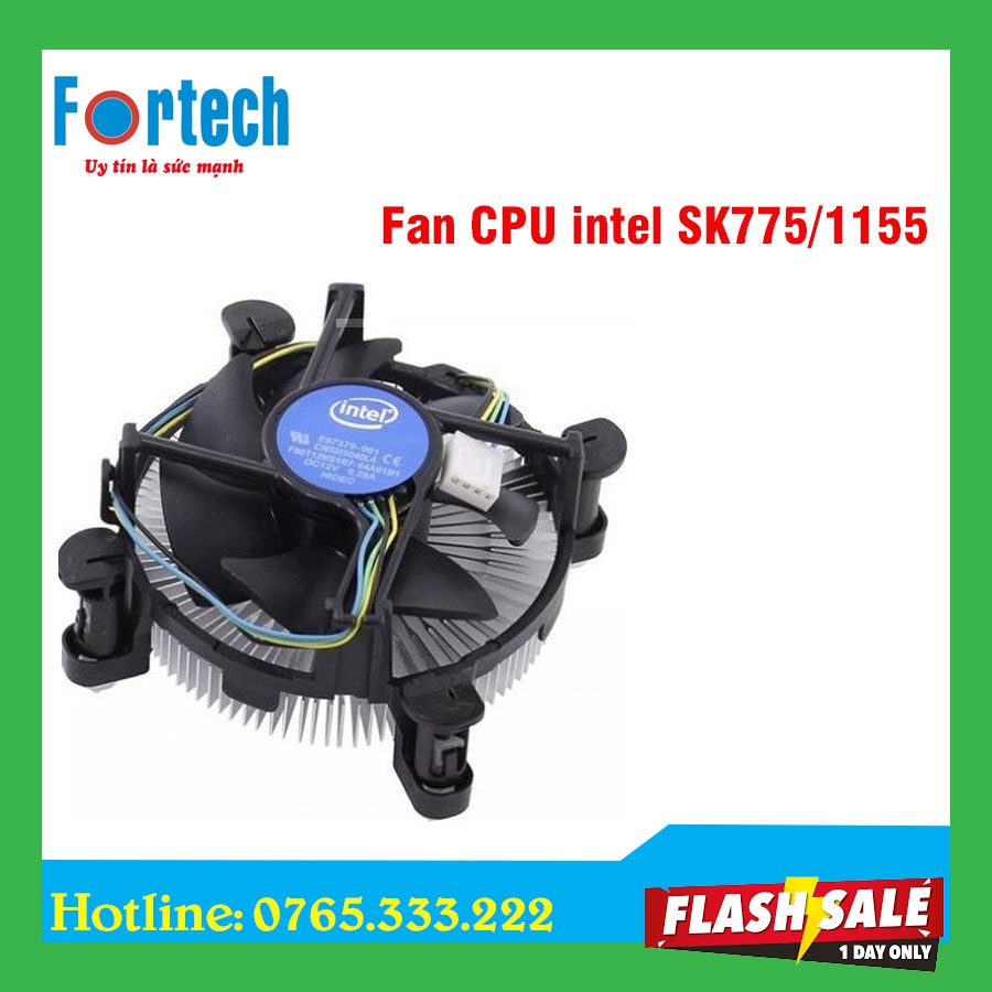 Combo 5c Quạt tản nhiệt cho CPU, Fan Box CPU intel SK775/1150/1151/1155