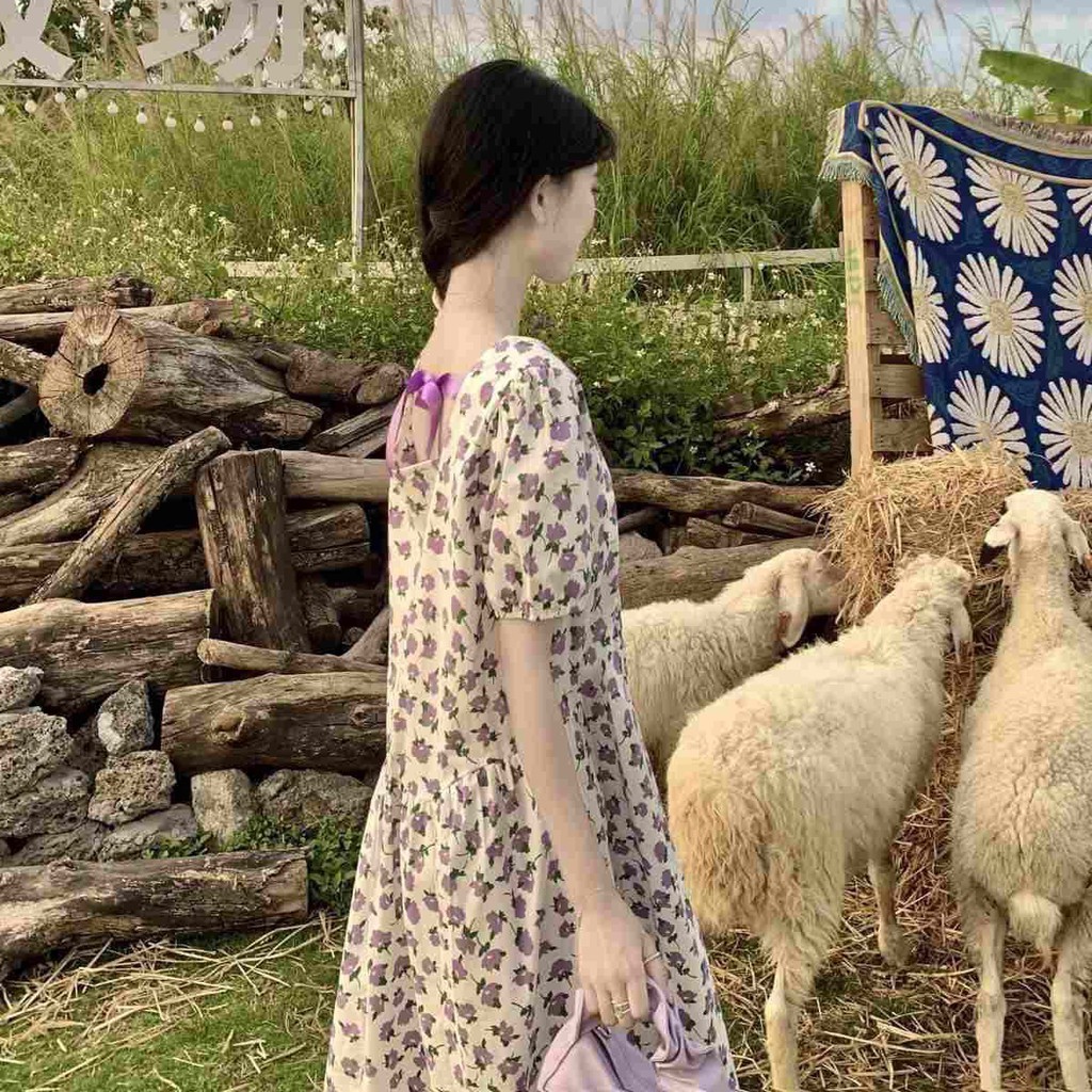 Váy Đầm Hoa Dáng Baby Doll Bánh Bèo Sang Chảnh Nữ Tính Phong Cách Hàn Quốc Cao Cấp DOLL | BigBuy360 - bigbuy360.vn