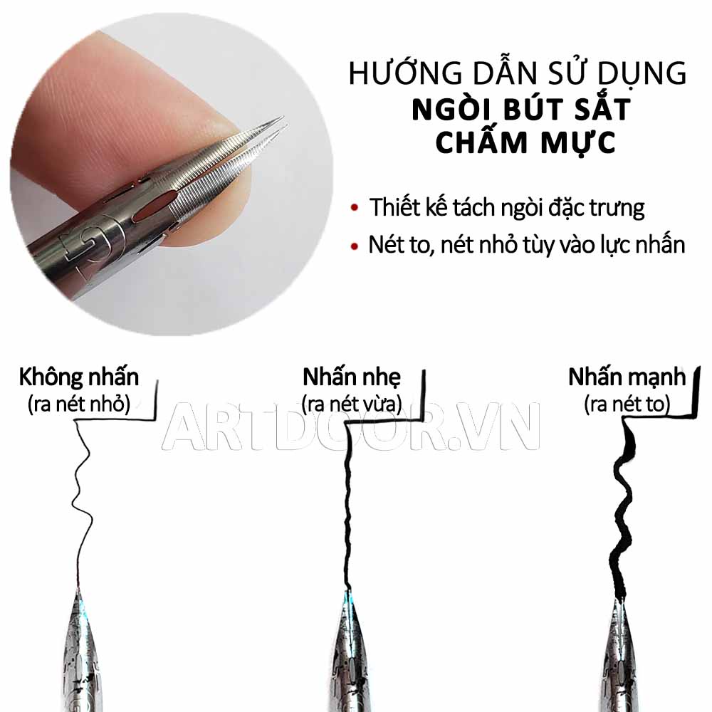 Cán hoặc Ngòi bút sắt HOLBEIN Nikko Manga vẽ truyện tranh