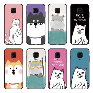 Ốp điện thoại TPU dẻo hình cún và mèo cho Xiaomi Redmi Note 9S / Note 9 Pro Max / Note 8 Pro