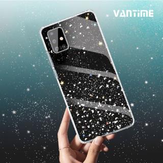 Ốp điện thoại silicon TPU mềm bề mặt phối kim tuyến thời trang cho Samsung Galaxy A51