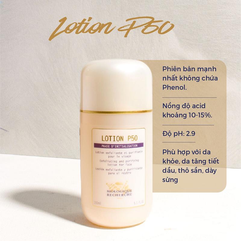 [Chính hãng] Lotion P50 tẩy tế bào chết sạch mụn căng bóng da thần thánh Biologique Recherche