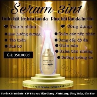 Serum trẻ hoá làn da-phục hồi làn da hư tổn pkincess white