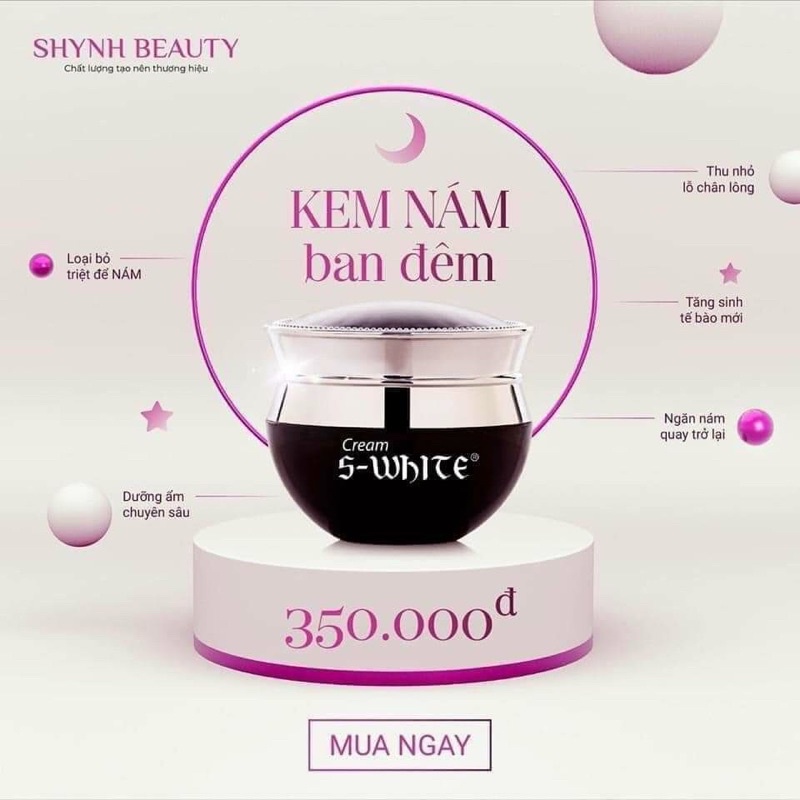 Kem Face 3 in 1 ban đêm Swhite