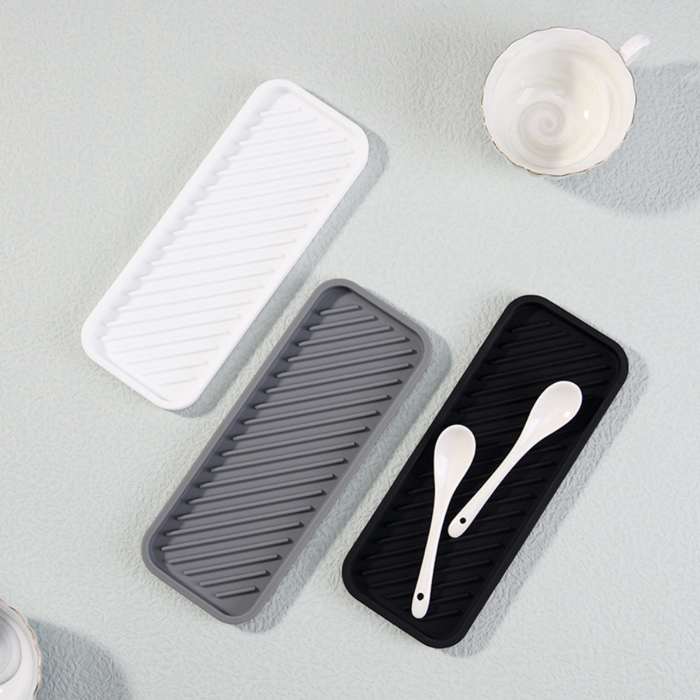 Bọt Biển Giá Đỡ Dành Cho Bồn Rửa Chén Silicon Bồn Rửa Chén Nhà Tổ Chức Khay Phòng Tắm Bình Đựng Xà Phòng Khay Đa Năng Thoát Nước Khay Chứa Miếng Lót 1 máy Tính Flowerdance
