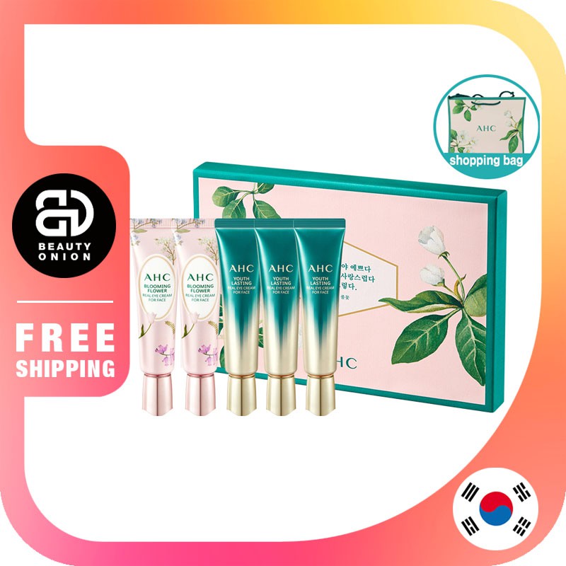 Set quà tặng Kem mắt NEW SEASON 9 AHC Real Eye cream for face 30ml*5 gift set blooming flower edition | BigBuy360 - bigbuy360.vn