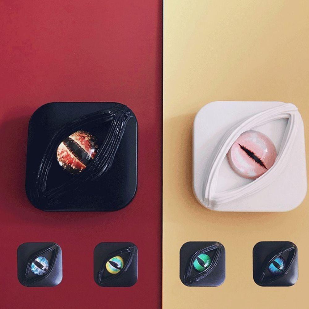 AROMA Hộp Đựng Kính Áp Tròng Mini Hai Ngăn Kèm Gương Soi Tiện Dụng Cho Dịp Halloween / Du Lịch