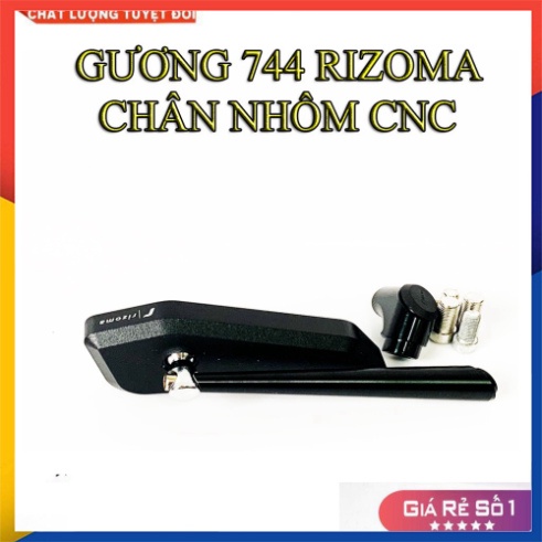 GƯƠNG CHIẾU HẬU RIZOMA 744 CHÂN GƯƠNG XÉO (GIÁ 1 CHIẾC)