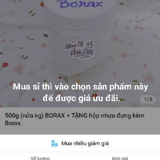 [SALE MẠNH] Borax (dùng để làm activator)