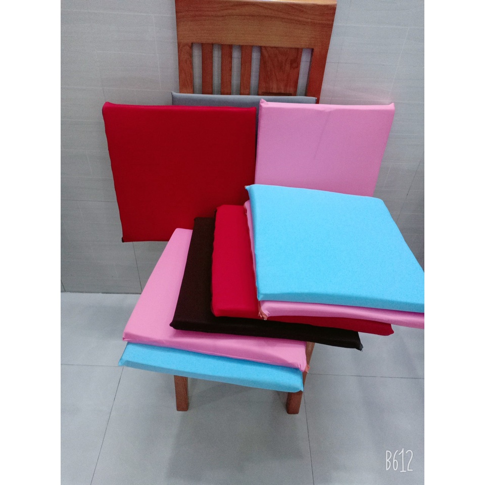 NỆM VUÔNG NGỒI BỆT-LÓT GHẾ TỰA LƯNG VẢI NHUNG CAO CẤP KÍCH THƯỚC 40X40X 3 CM
