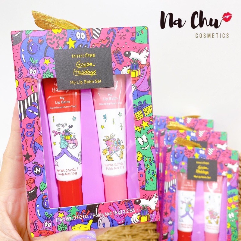 [ New] Set son dưỡng INNISFREE GREEN HOLIDAYS
