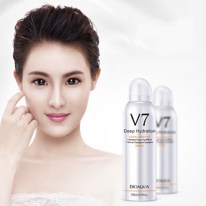 Xịt Khoáng Trang điểm chống nắng kiềm dầu V7 Toning Skin[Chống thấm nước và mô hôi]