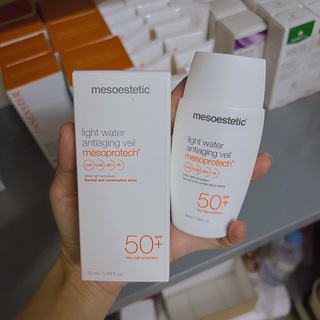 Kem chống nắng Mesoestetic Light Water Antiaging Veil 50ml (mẫu cũ, date 8/25)