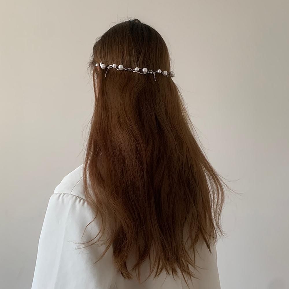 ANEMONE Băng Đô Cài Tóc Thời Trang Cho Cô Dâu