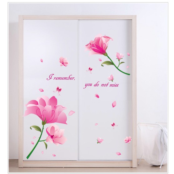Decal trang trí đóa hoa hồng