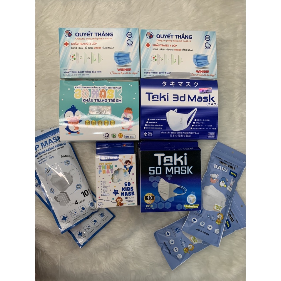 Khẩu Trang 3D Mask Công Nghệ Nhật Bản Hộp 50 Chiếc