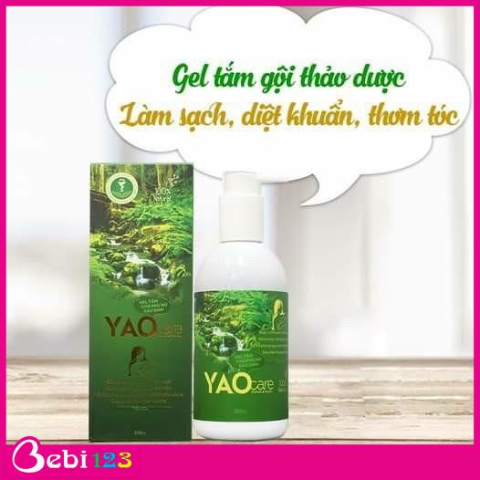 Gel tắm gội xông vùng kín thảo dược YAOCARE MAMA cho mẹ sau sinh hộp xanh