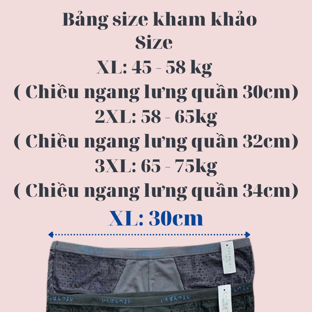 [HÀNG LOẠI 1] Quần Lót Nam ❤ Quần Sịp Nam Thông Hơi Thoáng Khí Kháng Khuẩn