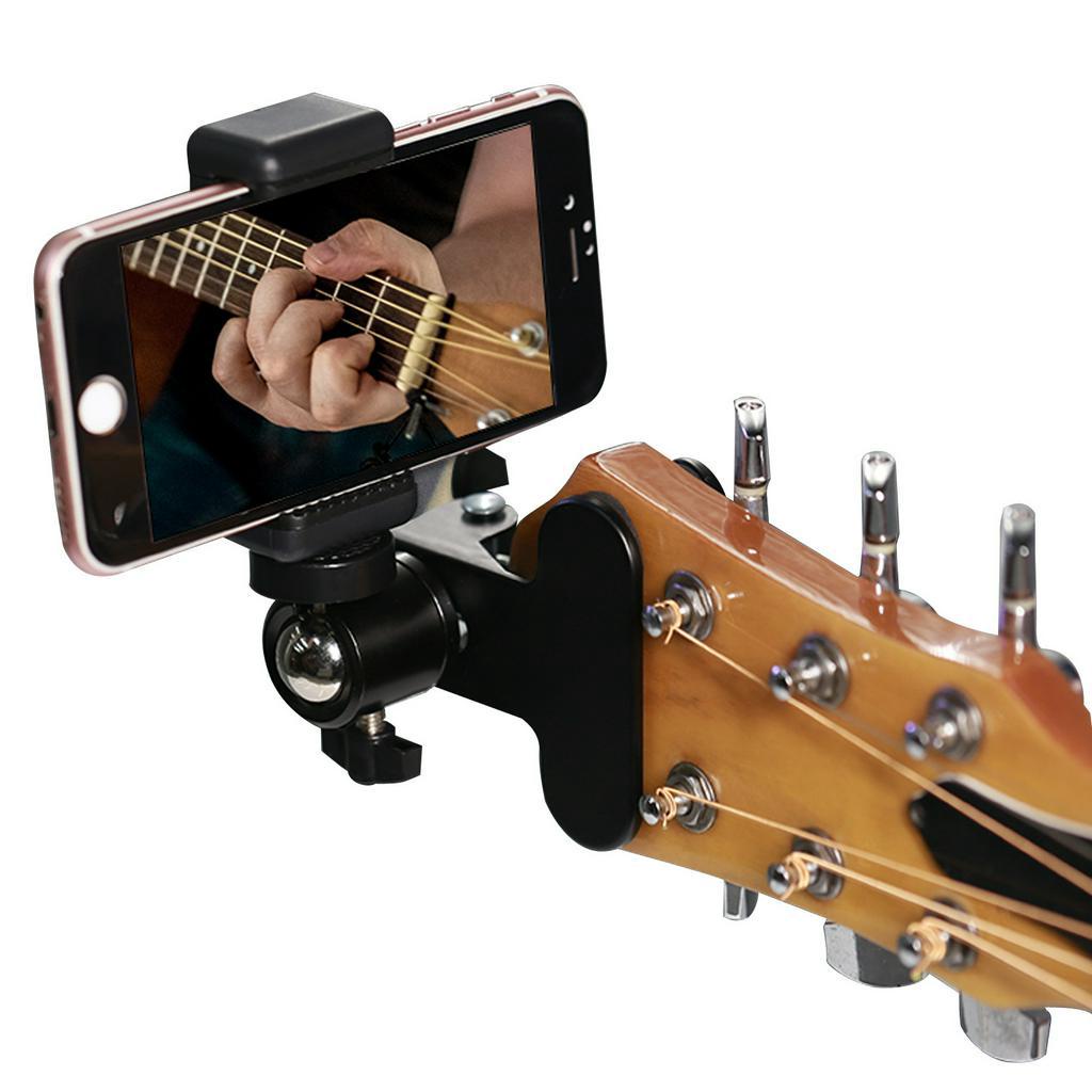 Giá đỡ điện thoại kẹp đàn Guitar, Kẹp điện thoại đàn Guitar hỗ trợ quay video livestream