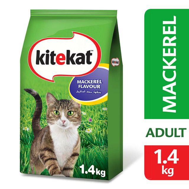 KITEKAT_thức ăn hạt cho mèo lớn_vị cá ngừ - cá thu_túi 1.4kg (Thailan)