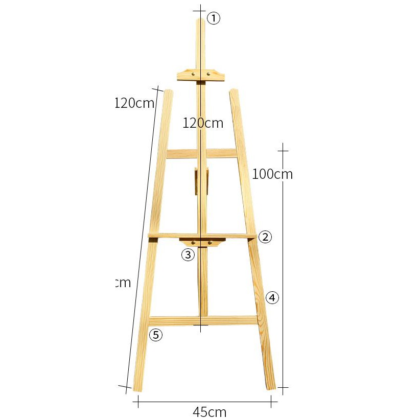 Giá vẽ gỗ 150cm