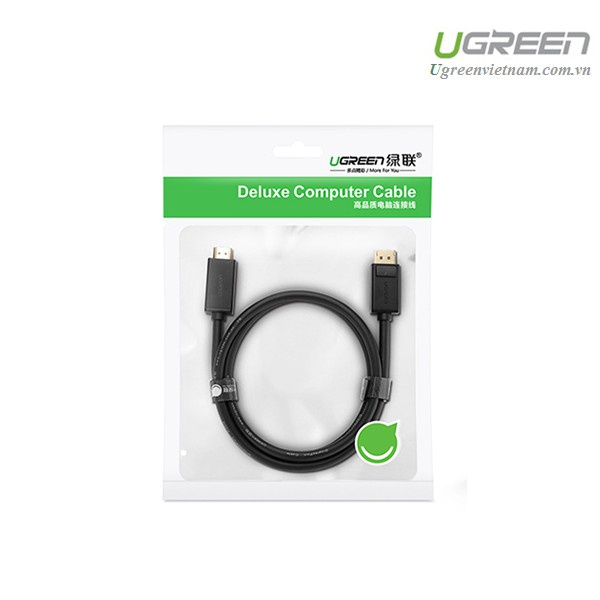 Cáp Displayport to HDMI 1,5M Ugreen 10239 Chính hãng, Cao cấp