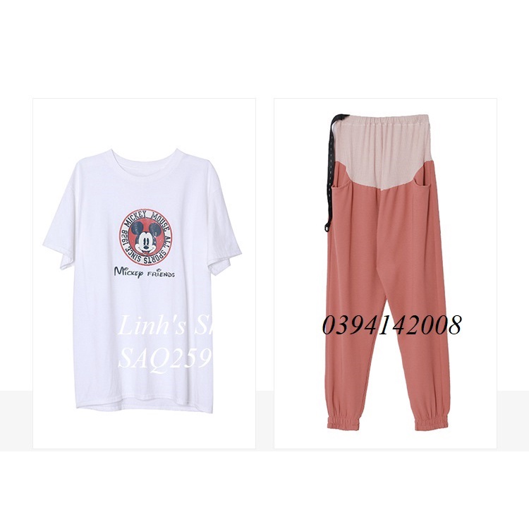 Set Áo Quần Bầu Bộ Bầu Xinh SAQ259