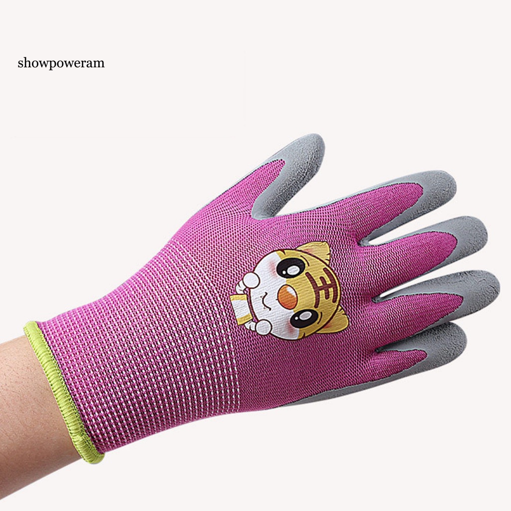 1 Đôi Găng Tay Làm Vườn In Họa Tiết Động Vật Bảo Vệ Chống Bụi Cho Bé