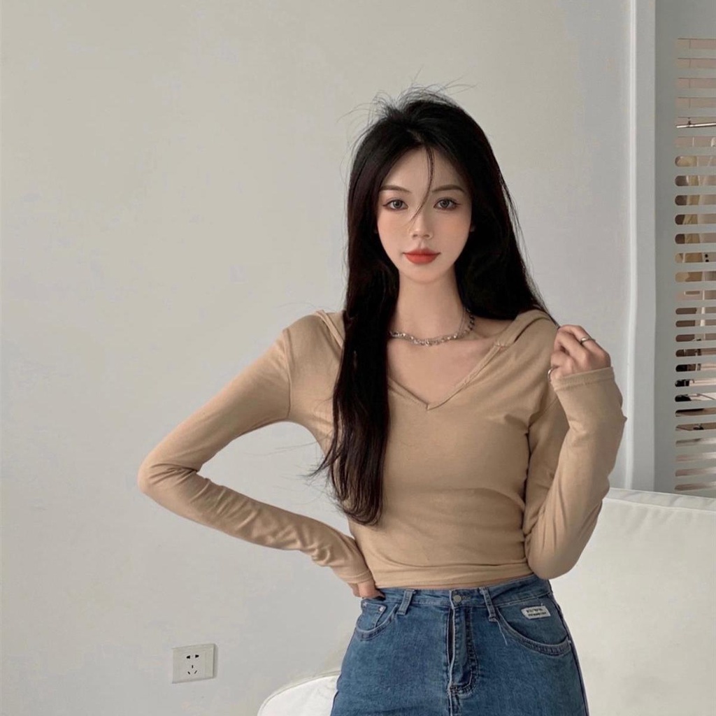 Áo hoodie COZOKC tay dài kiểu dáng hợp thời trang