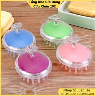 Lược silicon gội đầu mát xa da đầu tiện dụng kích thích mọc tóc