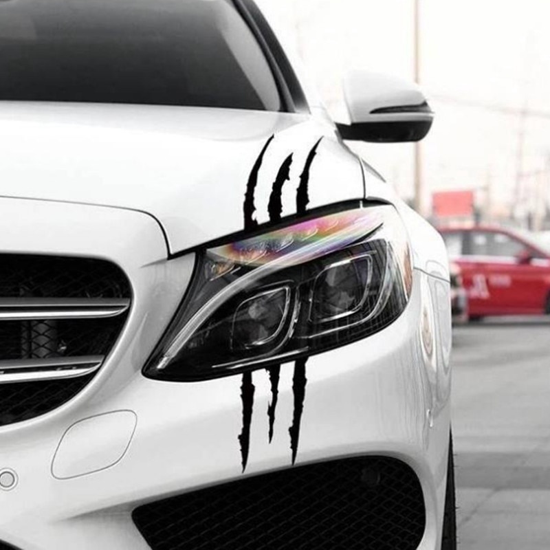 Auto Car Sticker Reflective Claw Scratch Stripe Marks Đèn pha Decal Dán xe