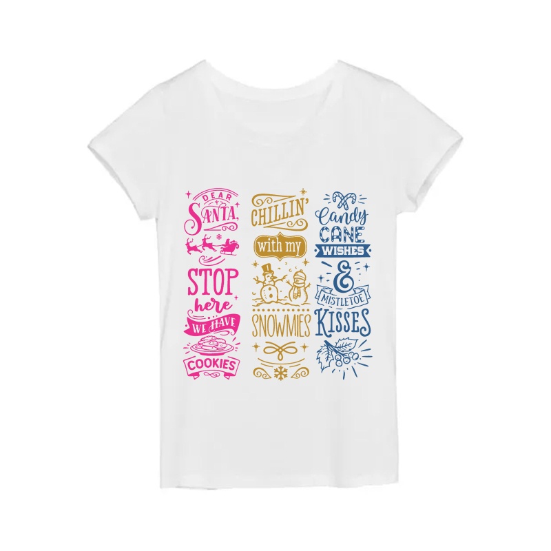 Khuôn Dập Dấu Bằng Lụa Chủ Đề Giáng Sinh Có Thể Tái Sử Dụng