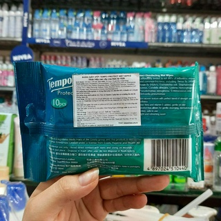 Khăn Giấy Ướt Tempo 10 Miếng Protect H5N1