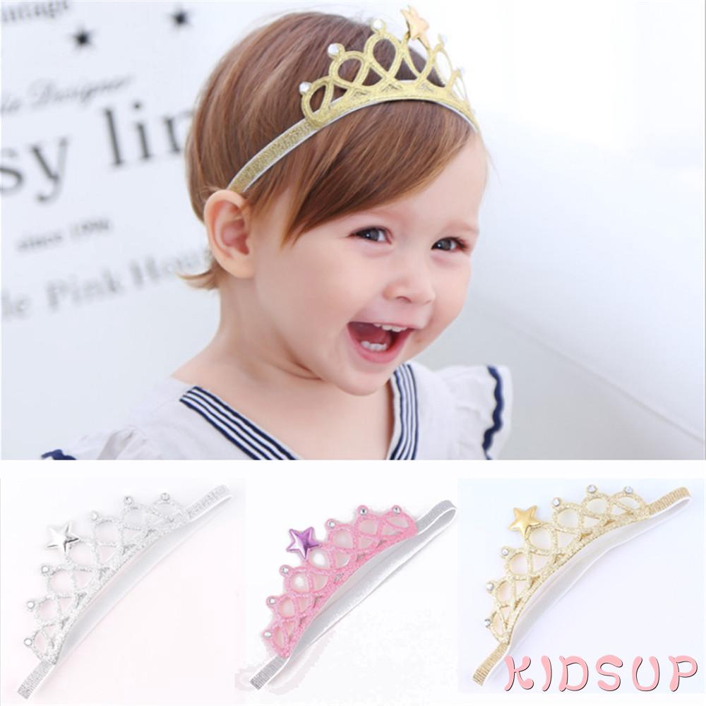 Băng đô hình vương miện công chúa dành cho bé gái