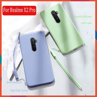Ốp điện thoại silicon mềm màu trơn xinh xắn cho Realme X2 Pro