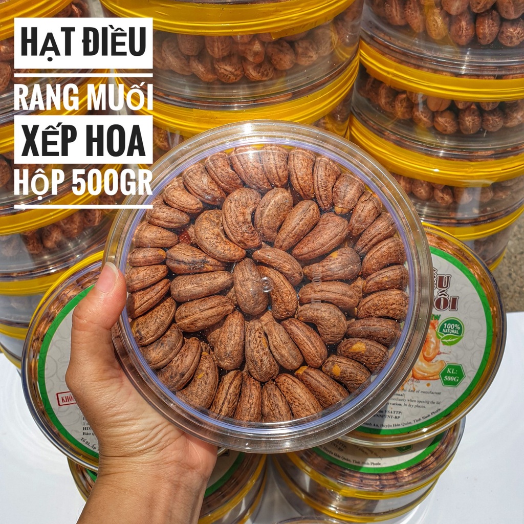 Điều Lụa A Cồ Rang Muối Bình Phước Xếp Hộp 500gr