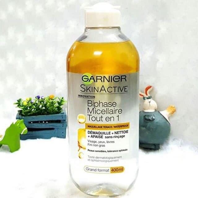 ( AUTH- PHÁP) Nước Tẩy Trang Garnier Skin Active 400ml