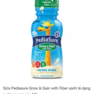 Sữa nước pedia sure xanh lá có bổ sung chất xơ