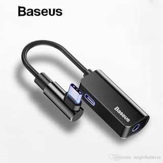 Cáp chuyển Baseus L45 Type-C sang Audio 3.5mm + Type C