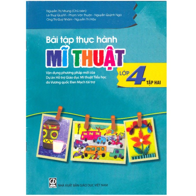 Sách - Bài tập Thực hành mĩ thuật 4 tập 2