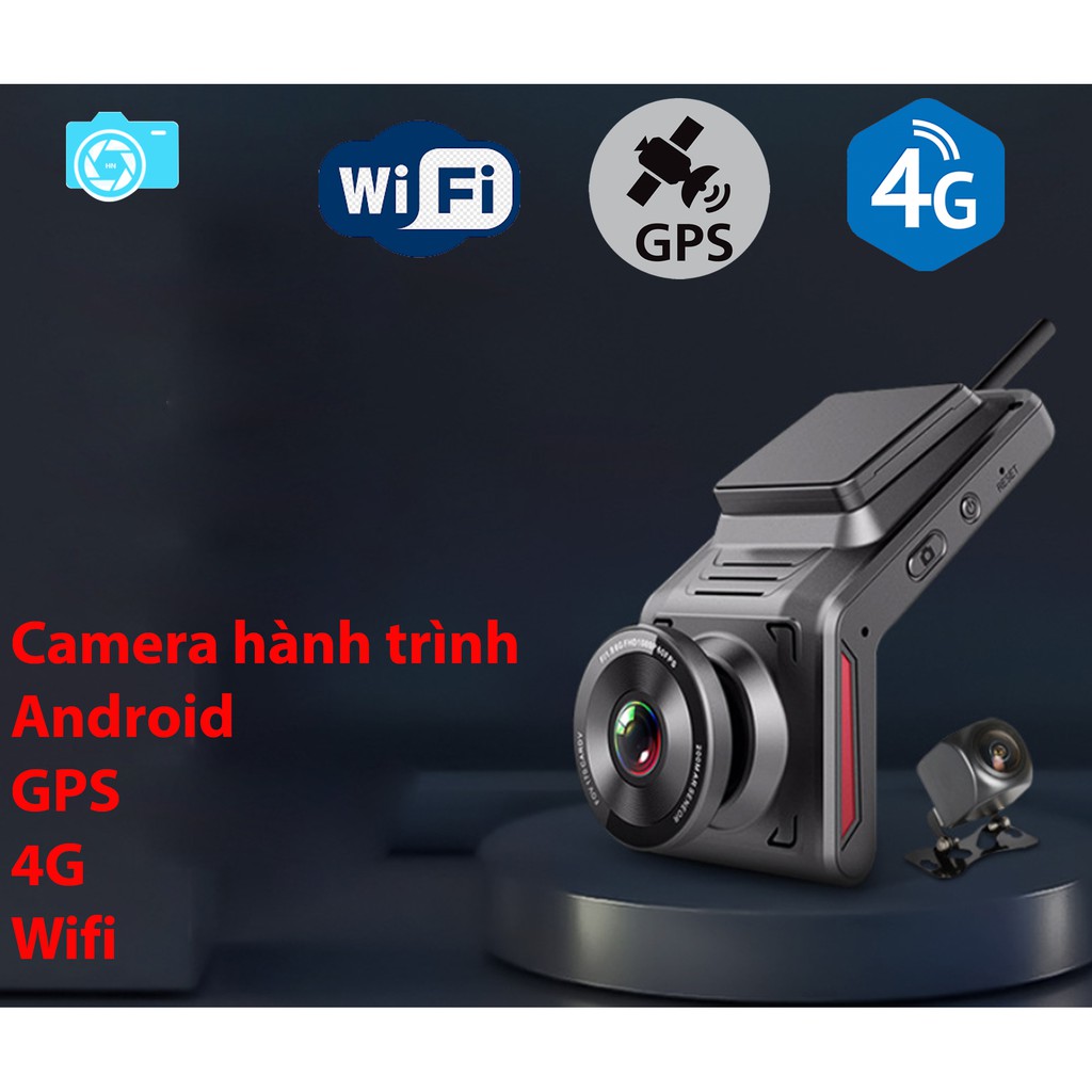 Camera hành trình android, sim 4G, GPS, WIFI, gồm camera trước và camera lùi | BigBuy360 - bigbuy360.vn